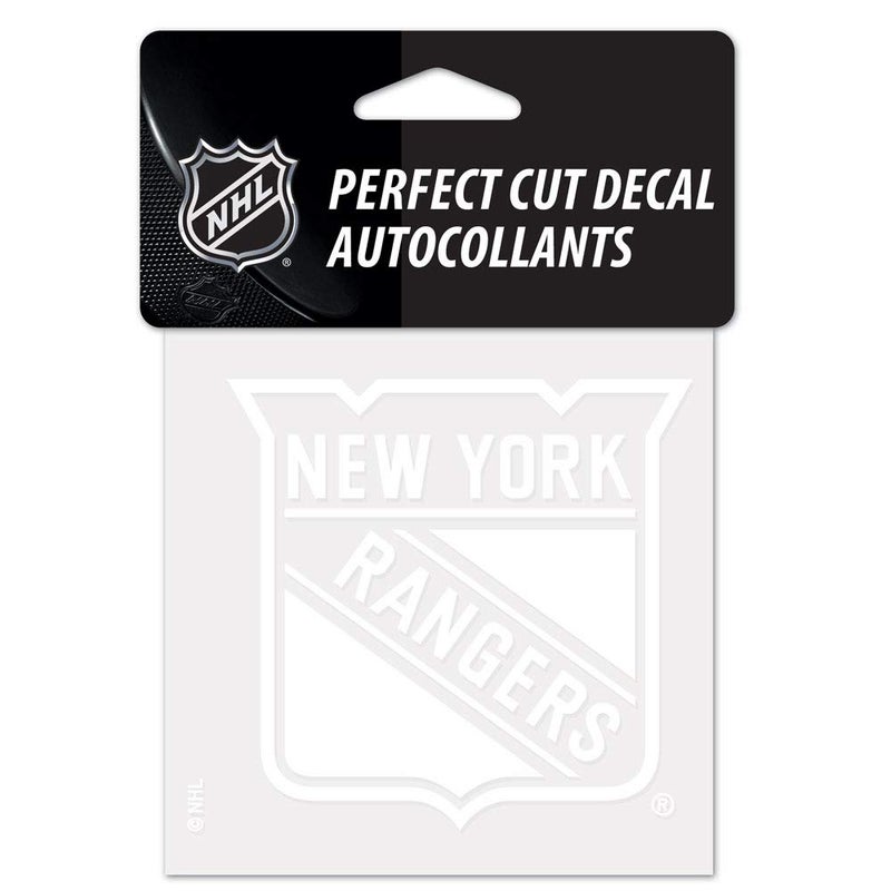 ملصق Wincraft NHL New York Rangers 4x4 ملصق أبيض مثالي، ألوان الفريق، مقاس واحد